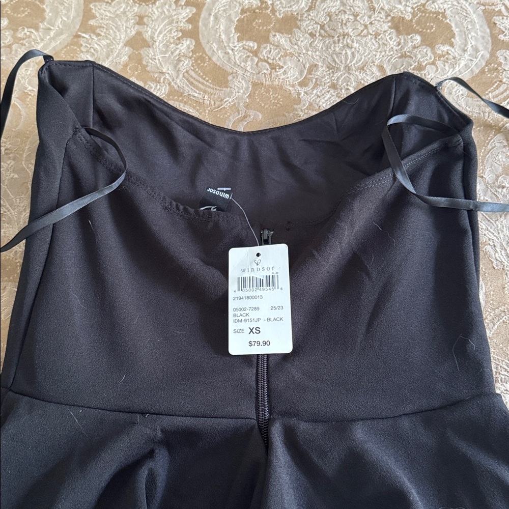 Windsor Elegant Black Strapless Ruffled Mermaid Dress size XS - Picture 10 of 10
